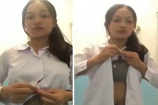 Em bé học trò thủ dâm trong khoảnh khắc yêu đương cùng anh chàng